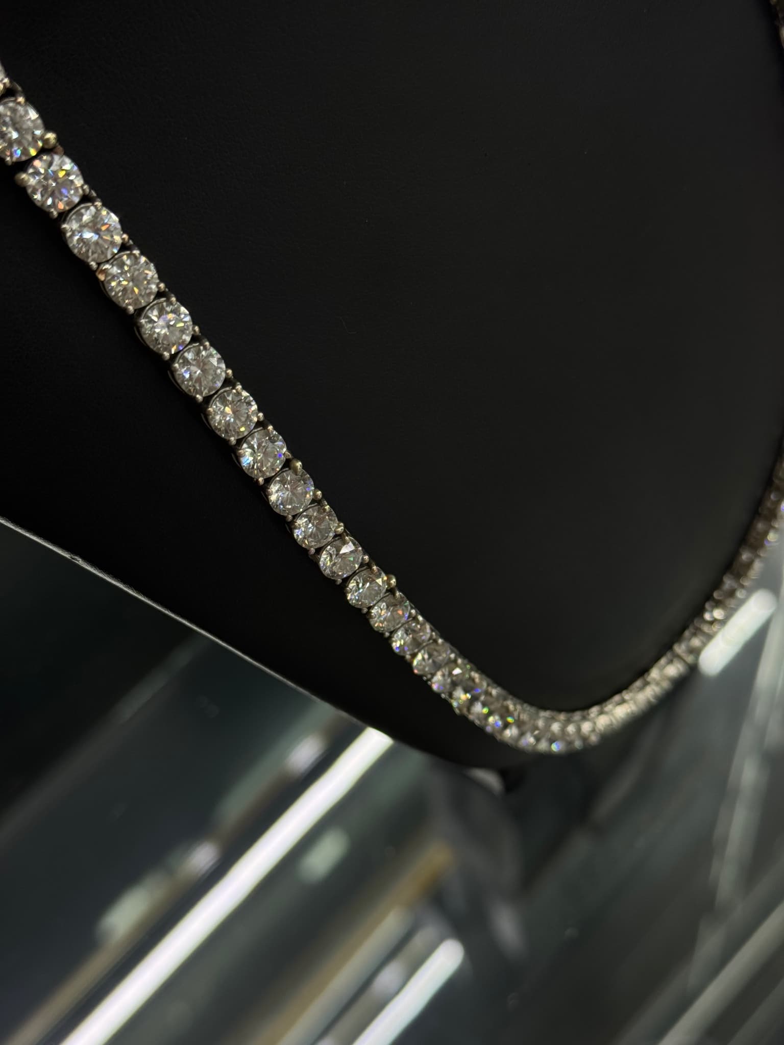Tennis Chain  · White Gold · 10k — photo 4