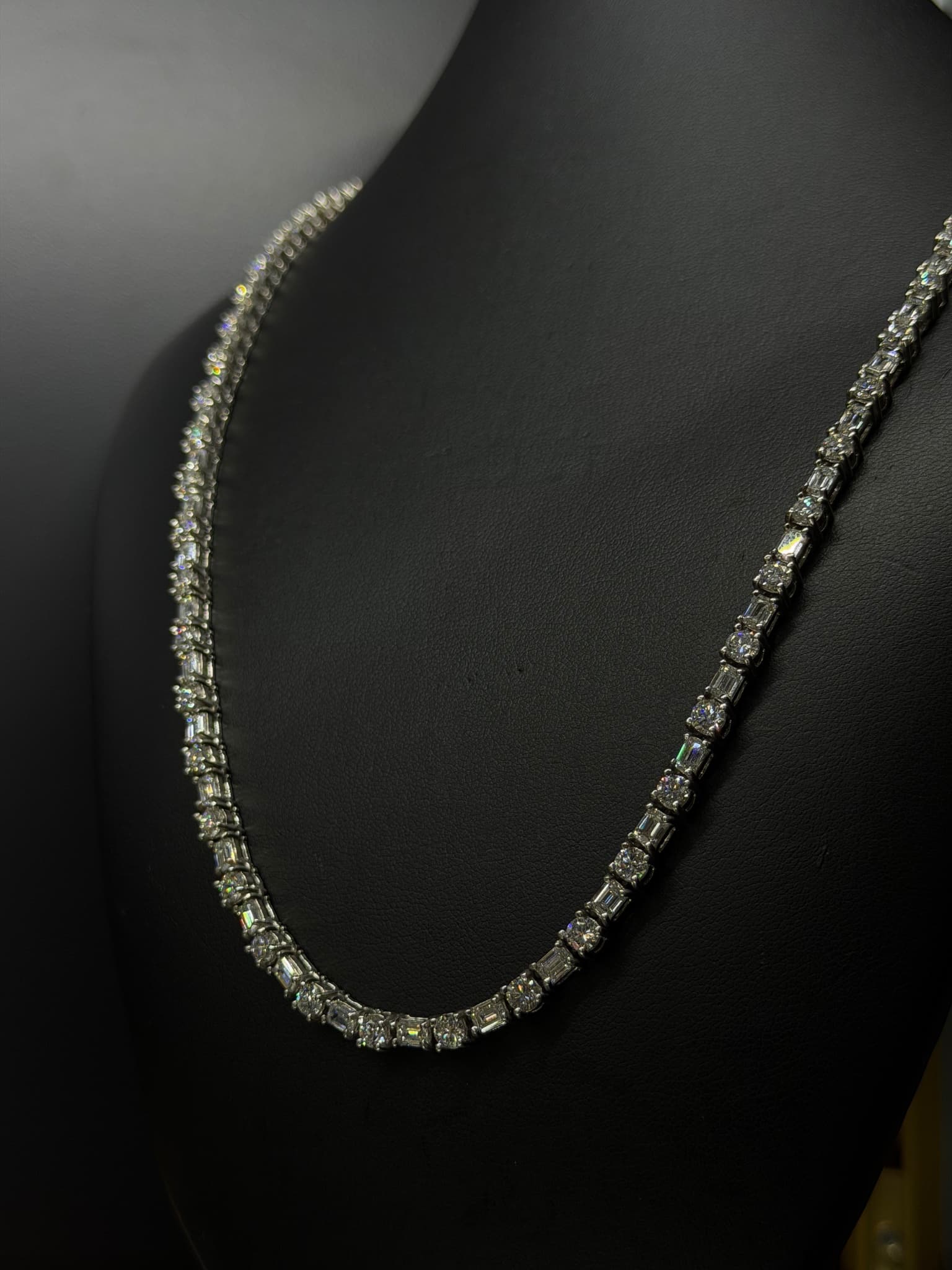 Luxzen Tennis Chains · White Gold · 14k — photo 2